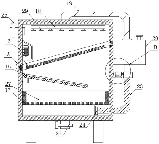 Industrial organic waste gas comprehensive treatment device