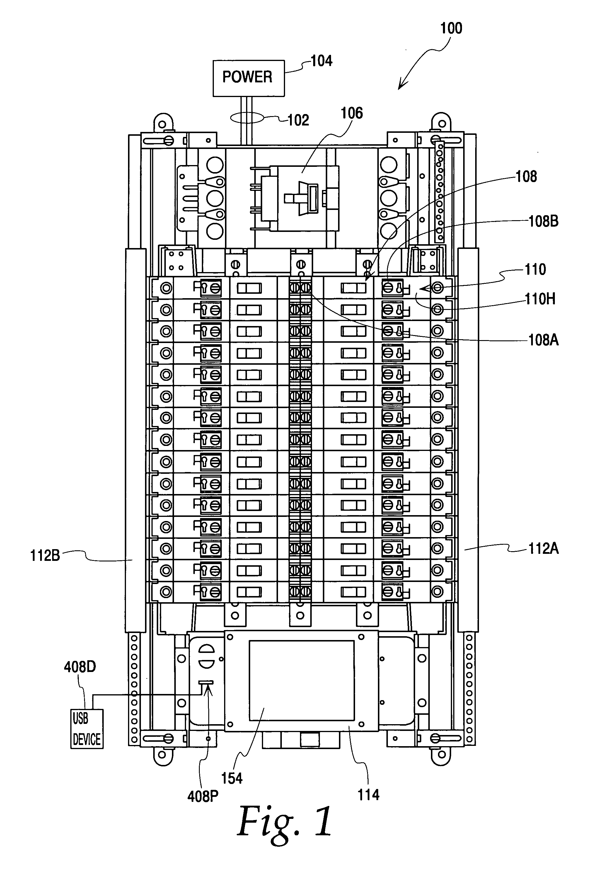 Offline configuration using USB download in an itegrated power distribution system