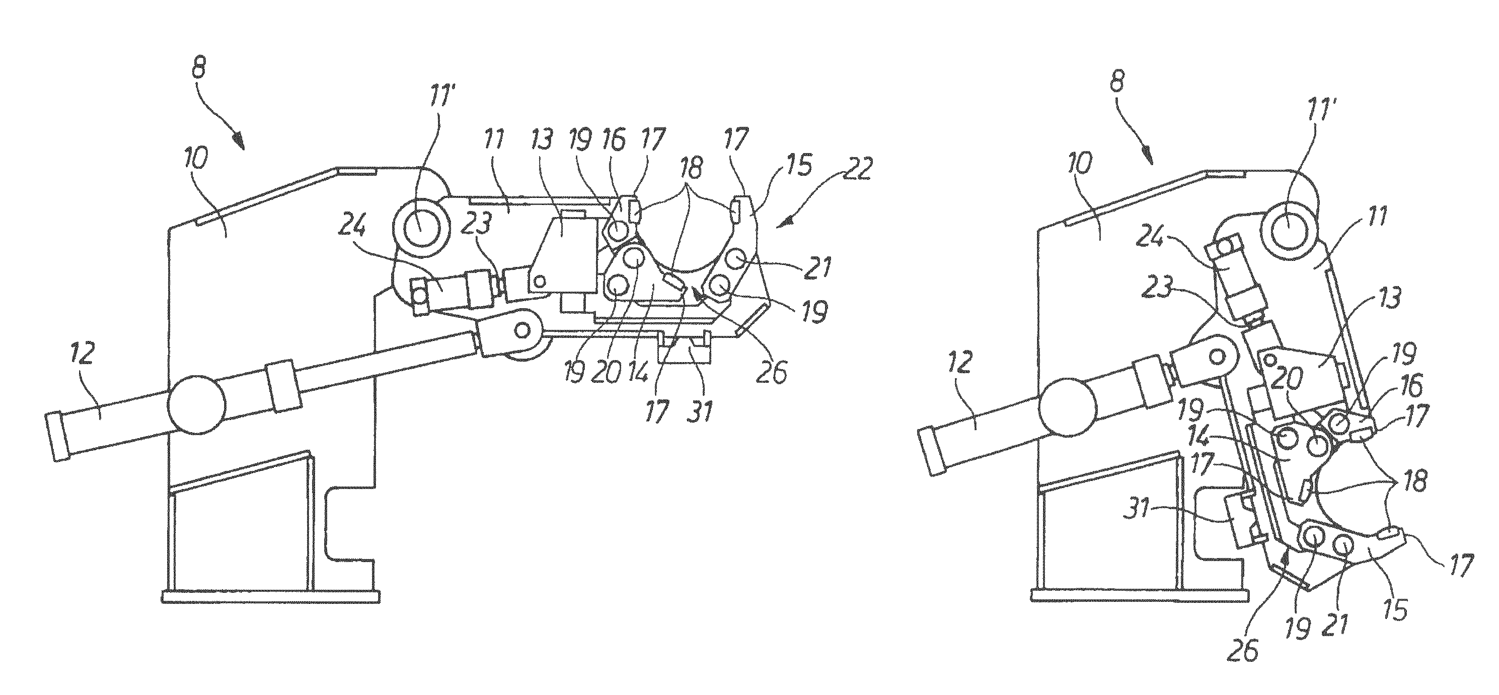 Machine for machining pipe ends, having a centering device for centering a tubular workpiece in relation to an axis of rotation