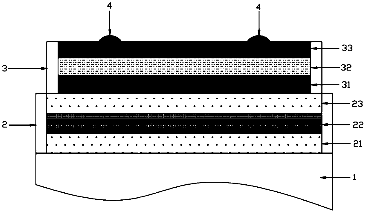 Perovskite cell with graphene barrier layer and preparation method of perovskite cell