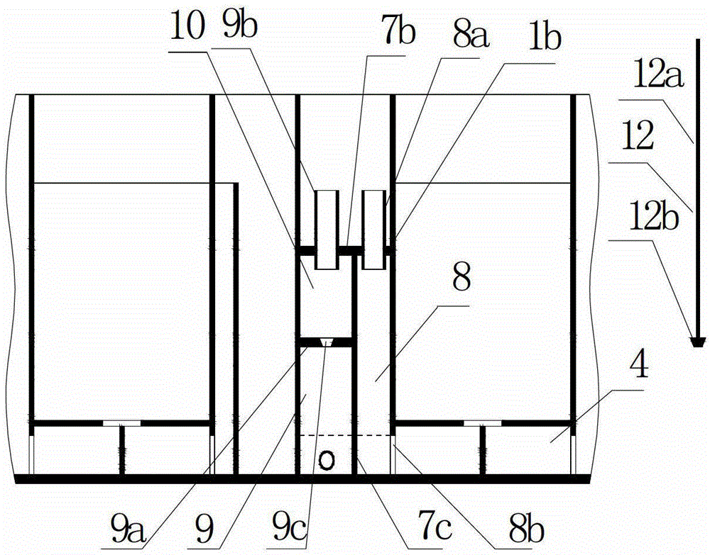 Local-stage aqueous-phase inner circulation device with box-type extraction tank