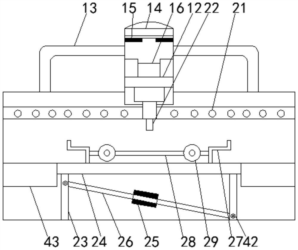 A curtain wall integrated processing equipment