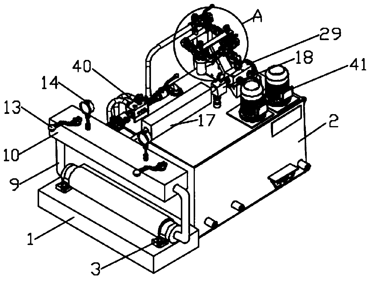 Oil-gas lubrication mixing device and working method thereof