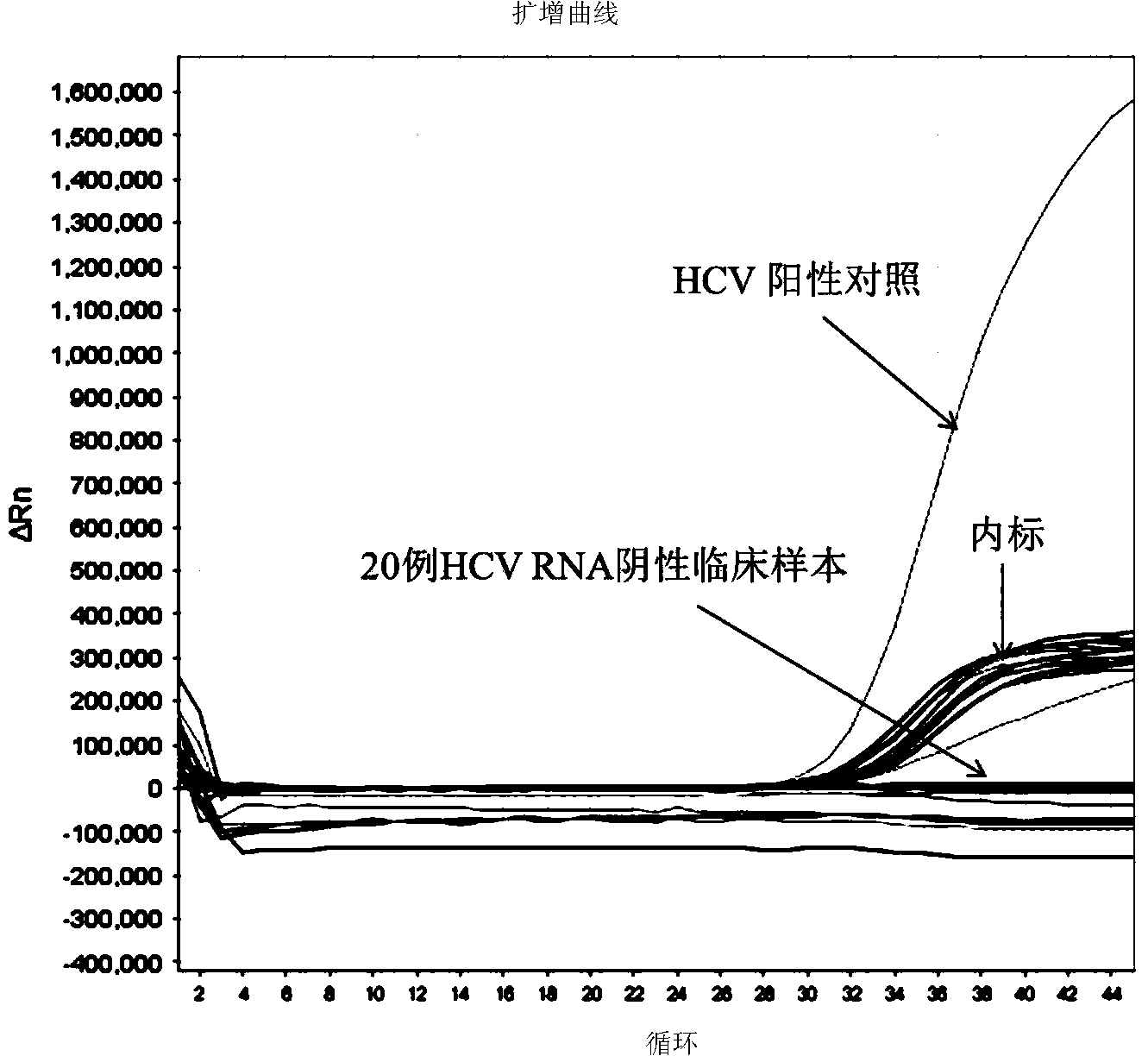 Multi-color fluorescent PCR detection kit for nucleic acid testing and genetic typing of hepatitis c virus and application