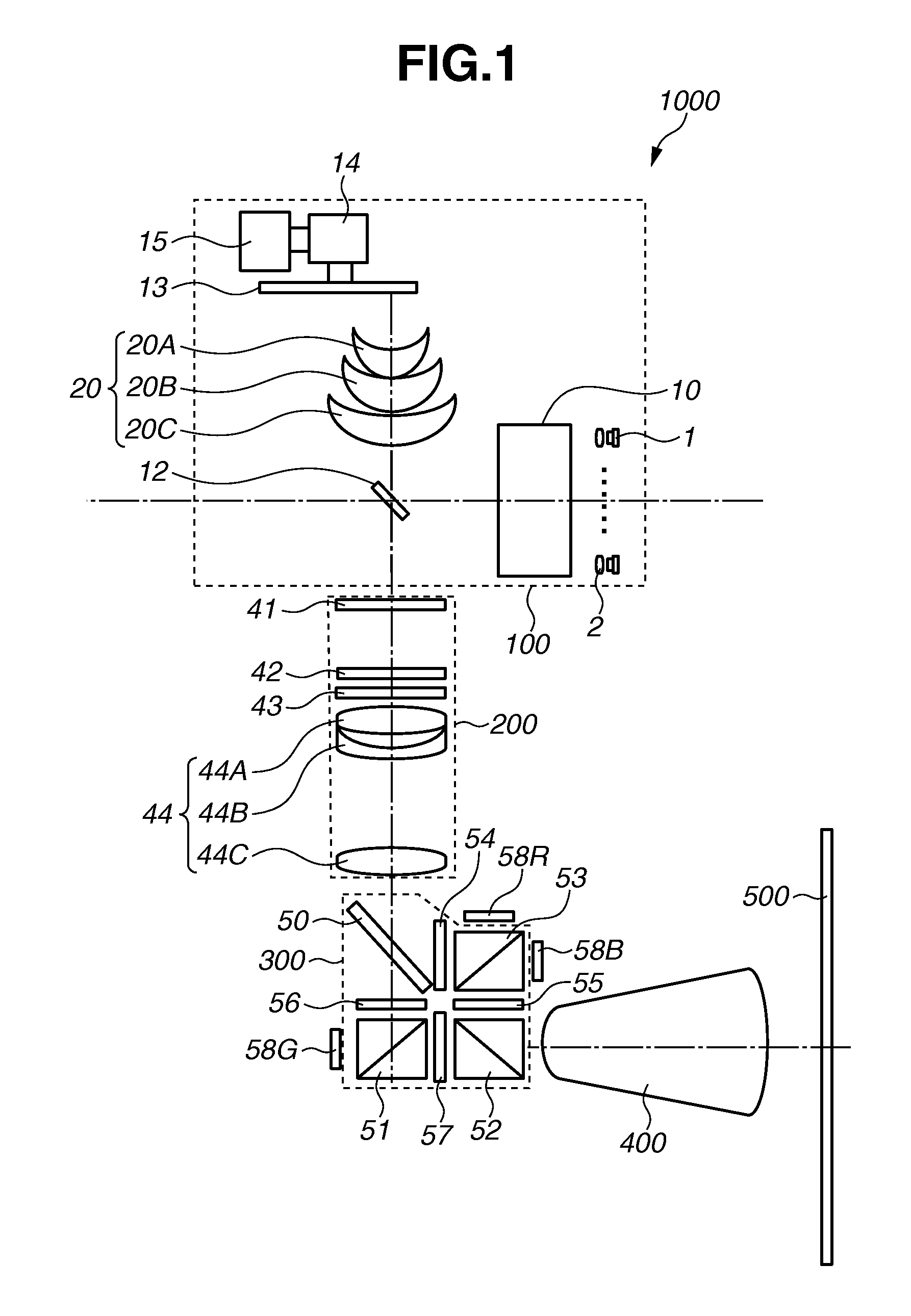 Optical unit, optical apparatus using the same, light source apparatus, and projection display apparatus