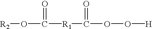 Stabilized ester peroxycarboxylic acid compositions