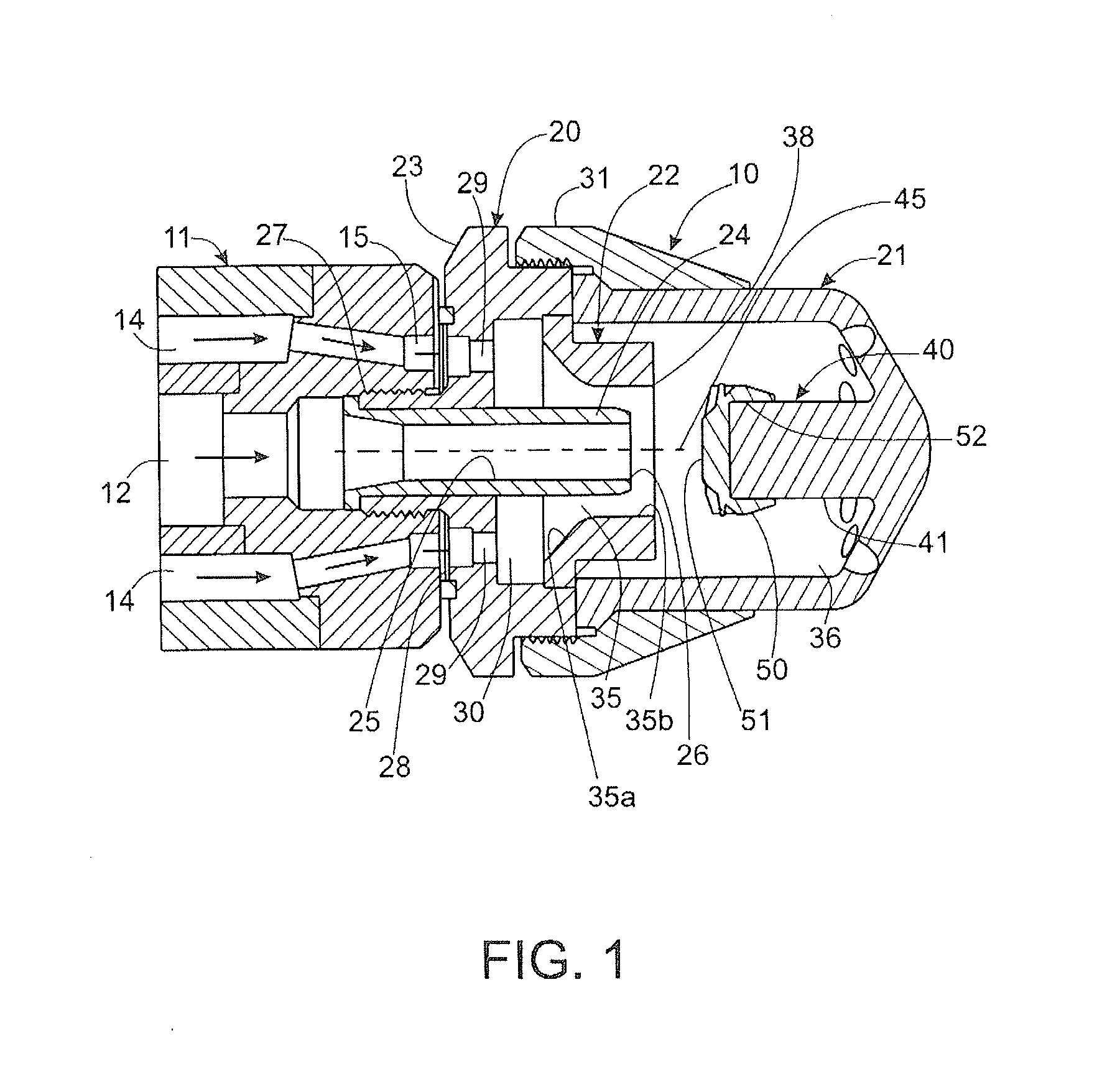 Spray nozzle assembly with impingement post-diffuser