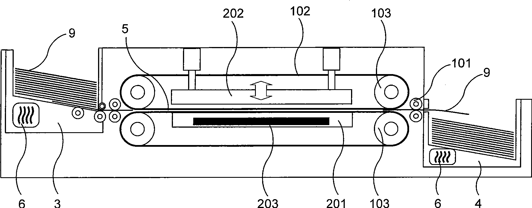 Banknote ironing and sterilizing device capable of increasing the quality and life of the banknote and method thereof