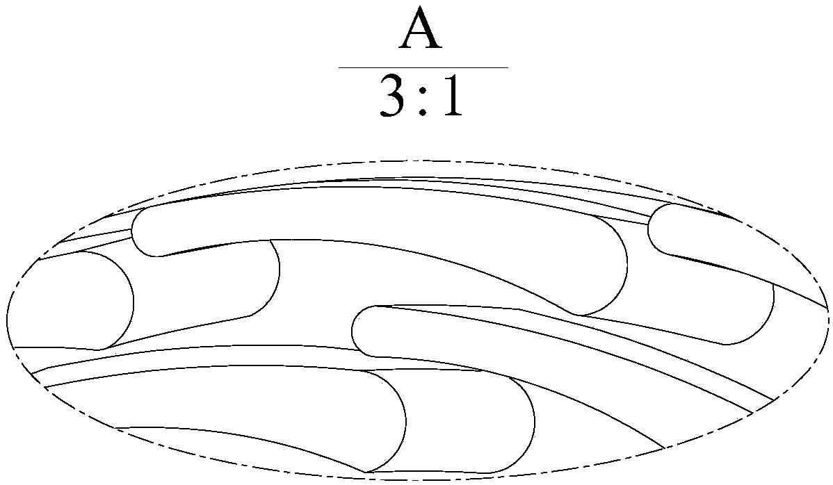 Enhanced heat transfer type mechanical seal structure of ternary bending and torsion micro-convex body