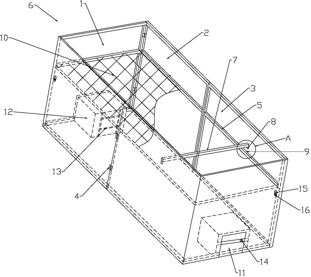 Easily detached tea leaf withering machine