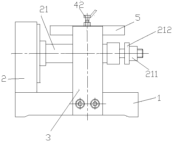 X-axis motor base drilling jig