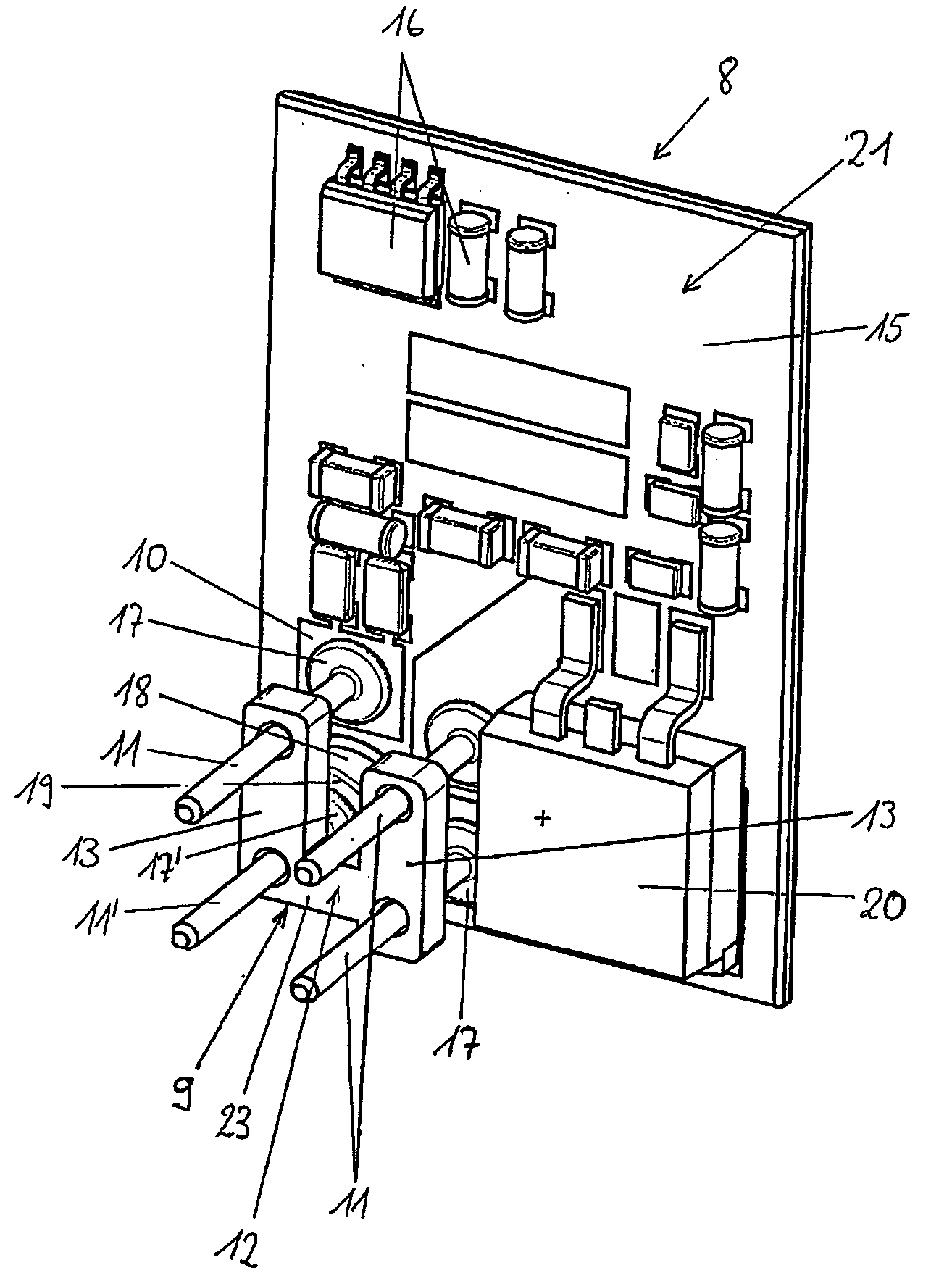 Electrical switch having an electrical connection element