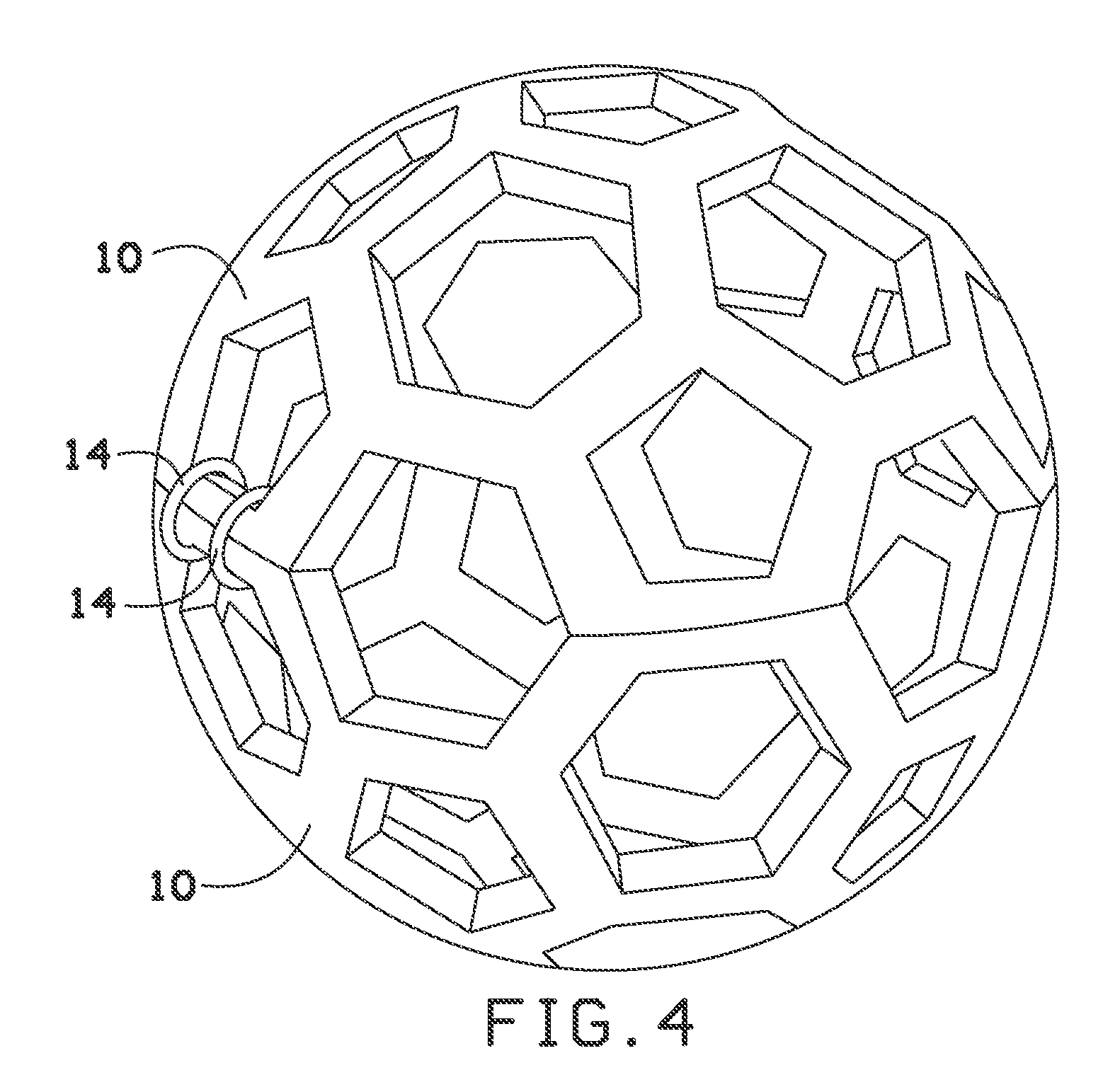 Flexible ball for transporting laundry