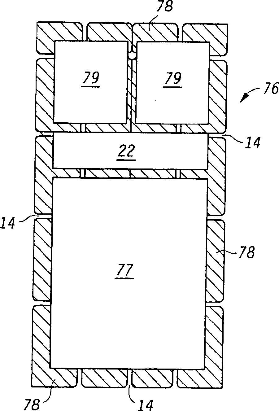 Integrated circuit structure for mixed-signal RF applications and circuits