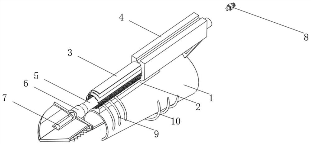 Long-distance positioning survival device for jungle survival and rescue