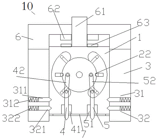 An electric discharge machining device