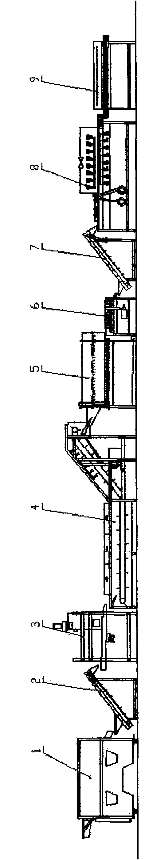 Process for processing dried fruits and mechanical production line