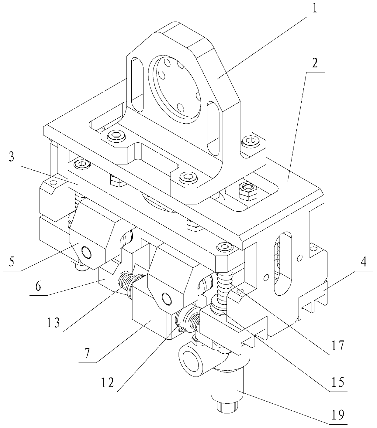 A three-dimensional floating adjustable fixture