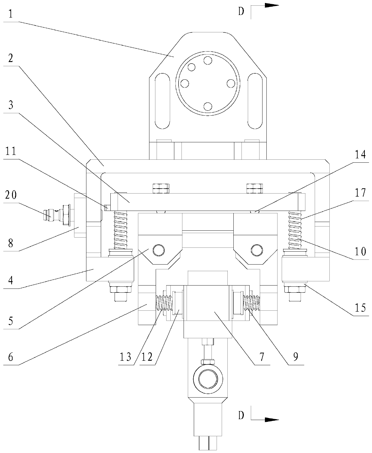 A three-dimensional floating adjustable fixture