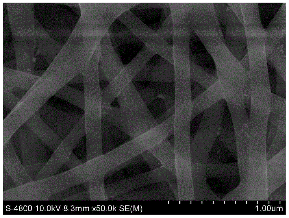 Preparation method of nano-gold-nanofiber functional composite modified electrode
