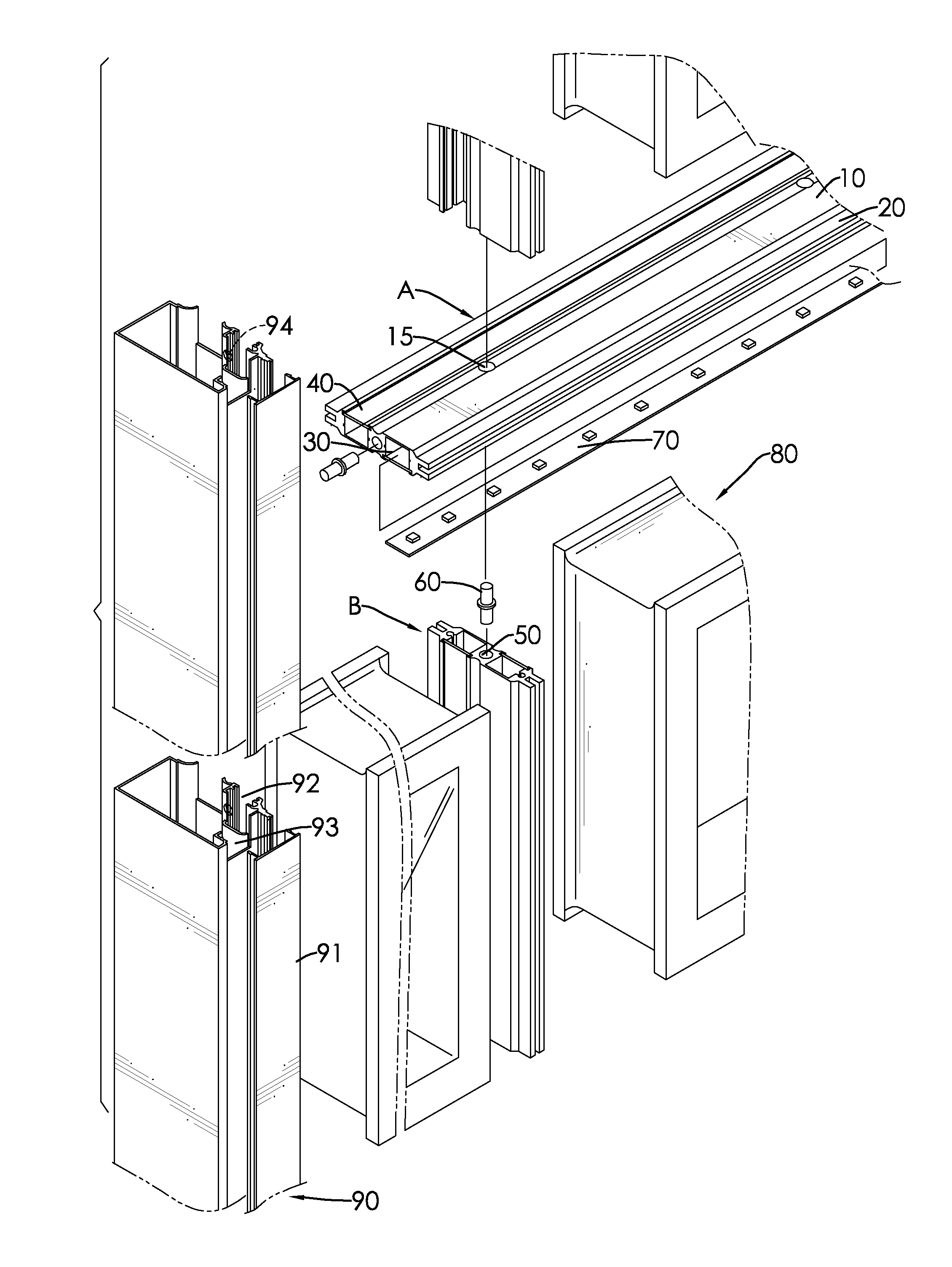 Support Frame of Glass Brick Wall and Method for Mounting the Same