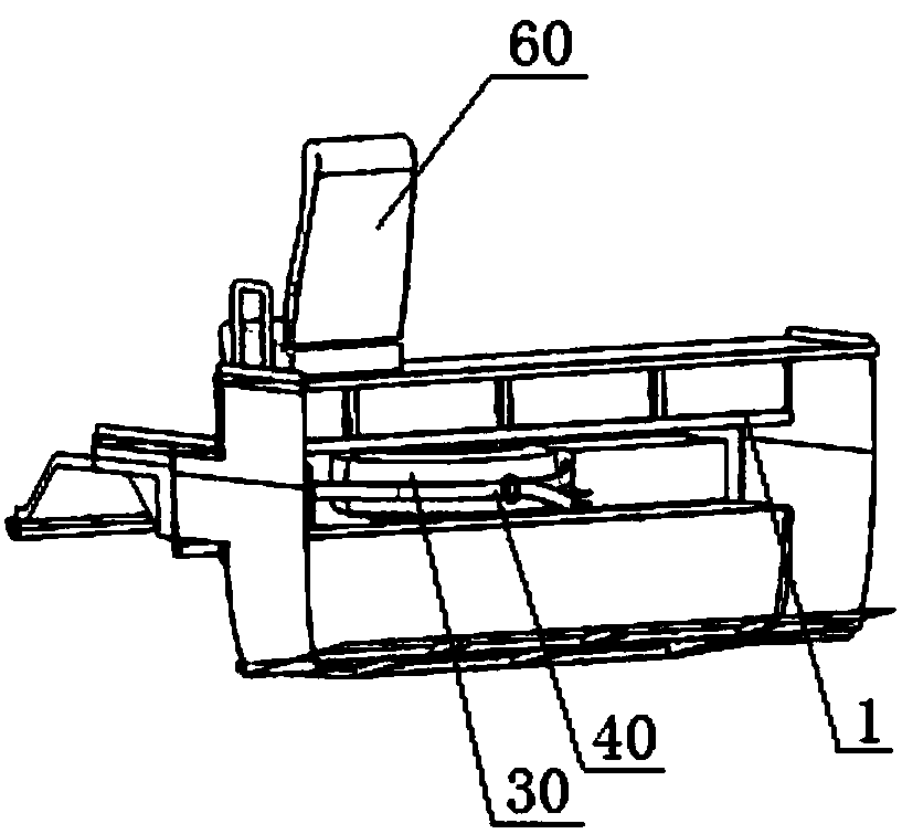 Tail cargo compartment structure of passenger car with front-arranged engine