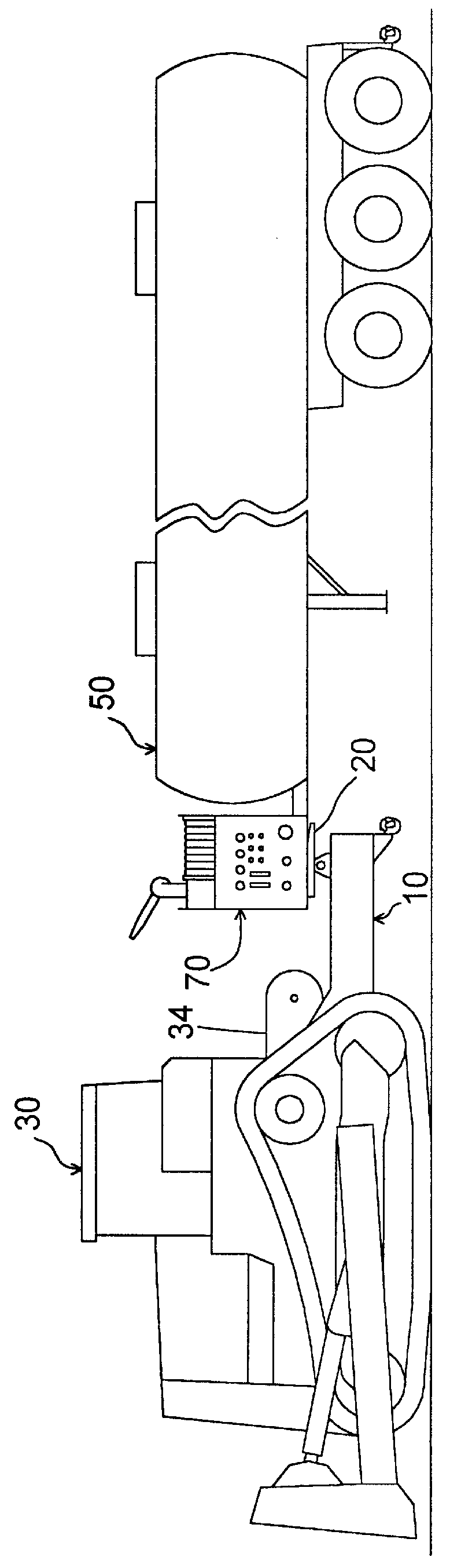 Fire tractor hitch and fire fighting method