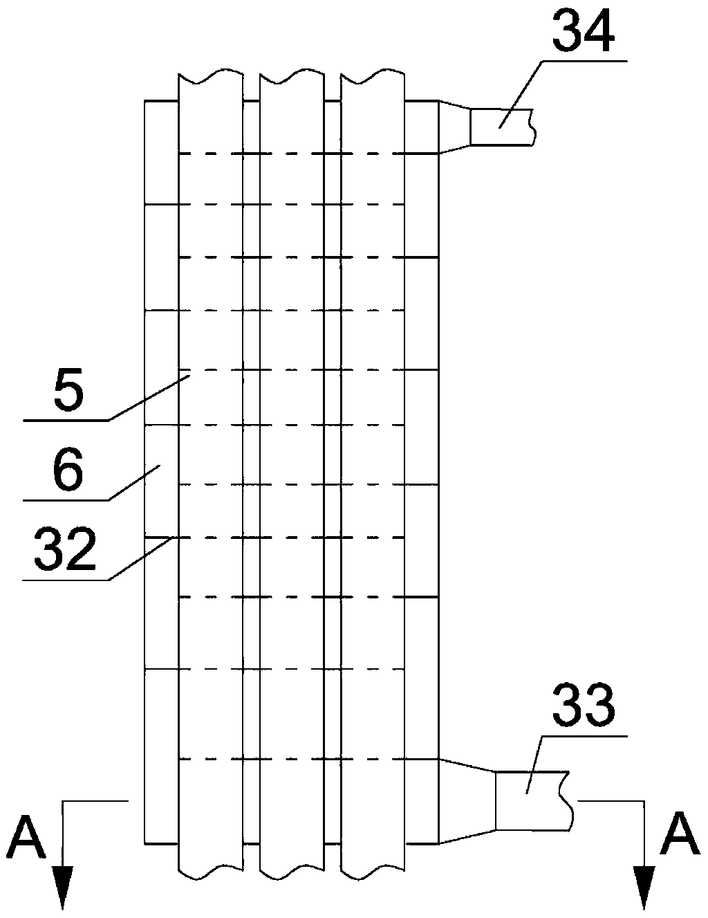 Continuous biomass pyrolysis gasification device and method