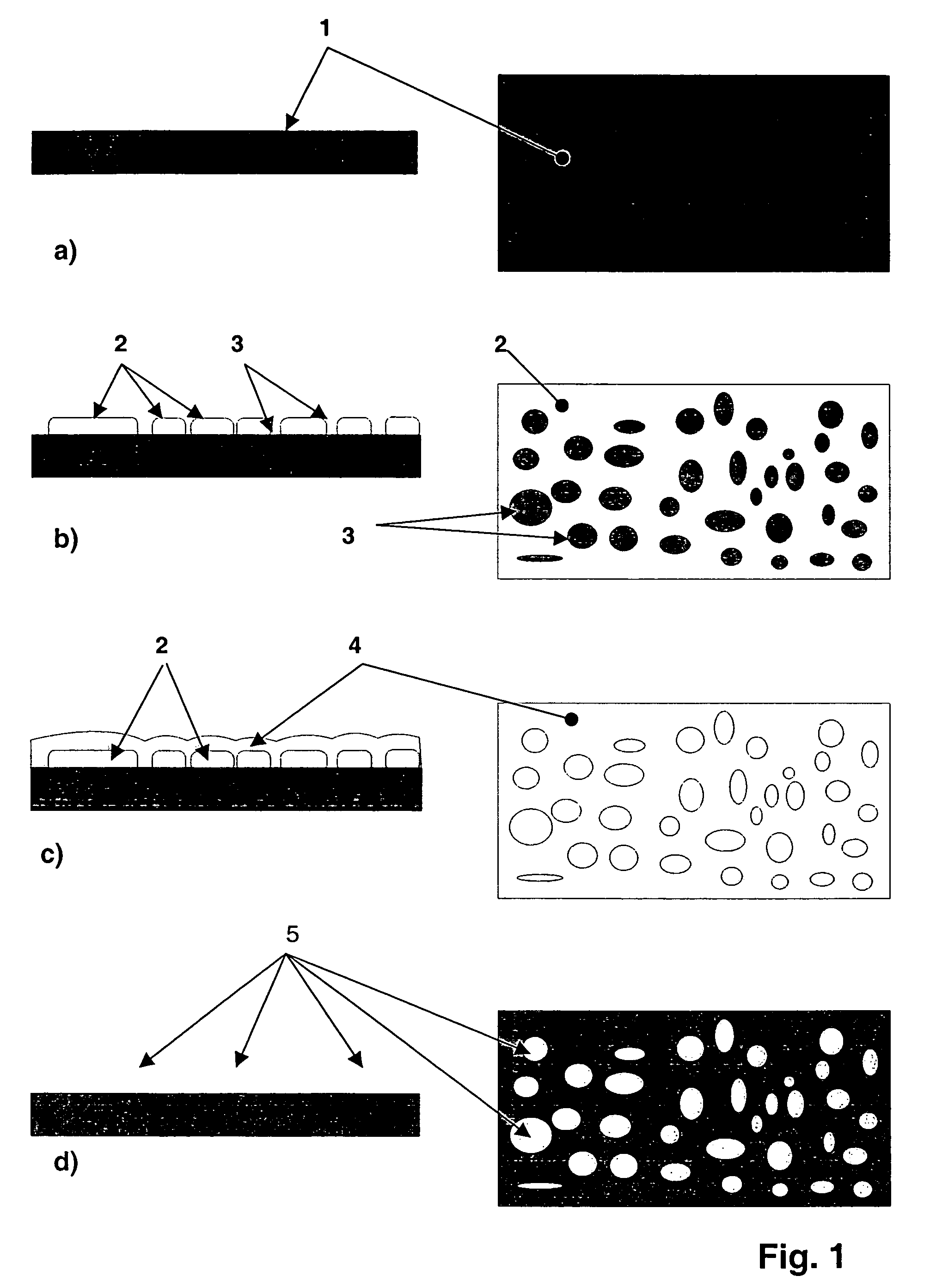 Method for producing a tool which can be used to create surface structures in the sub-mum range