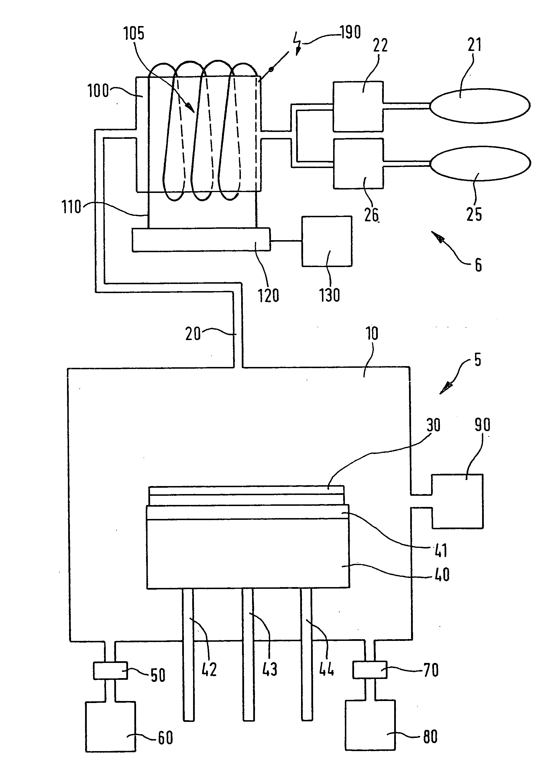 Device and method for the production of chlorotriflouride and system for etching semiconductor substrates using said device