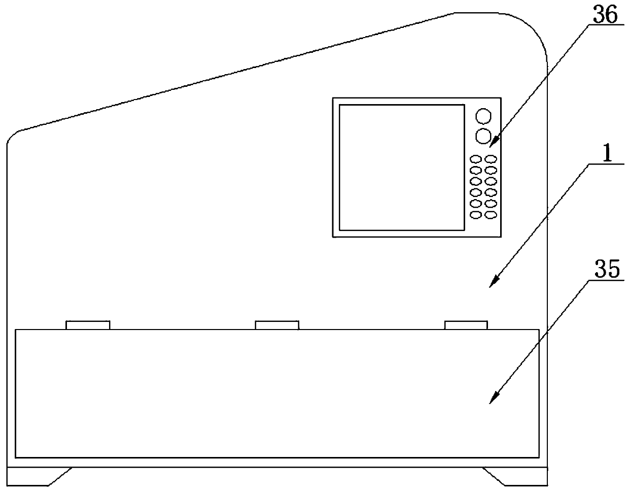 Damage density detection device for geotextile and detection method thereof