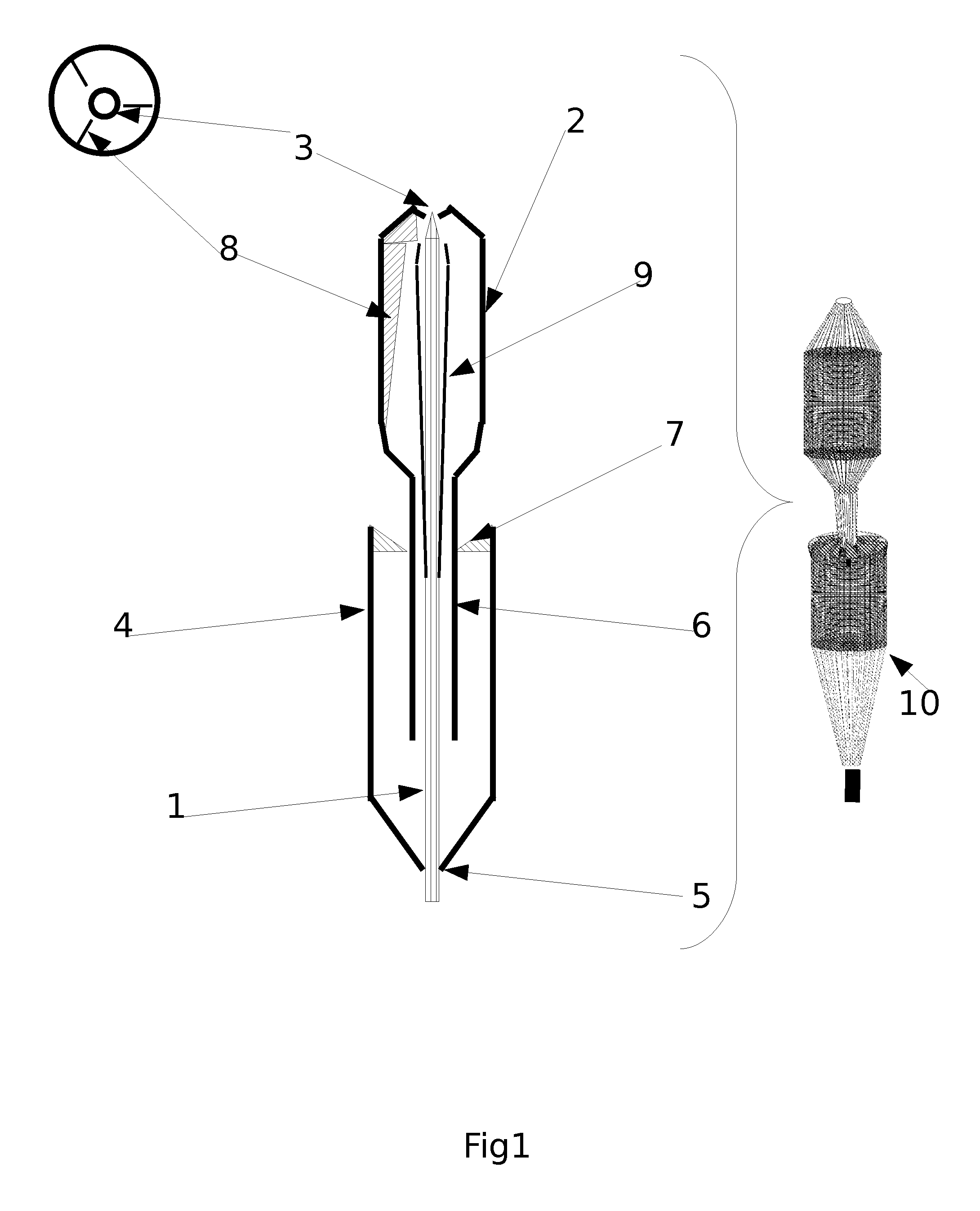 Method for the desalination or purification of water by distillation of a spray (spray pump)