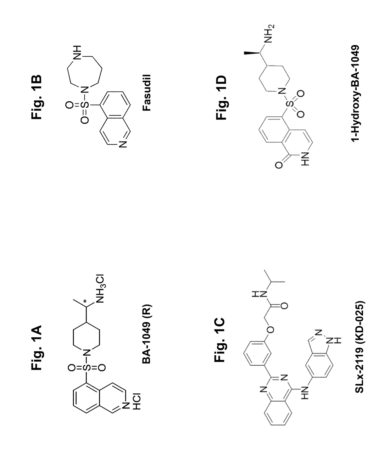 Rho kinase inhibitor ba-1049 (r) and active metabolites thereof