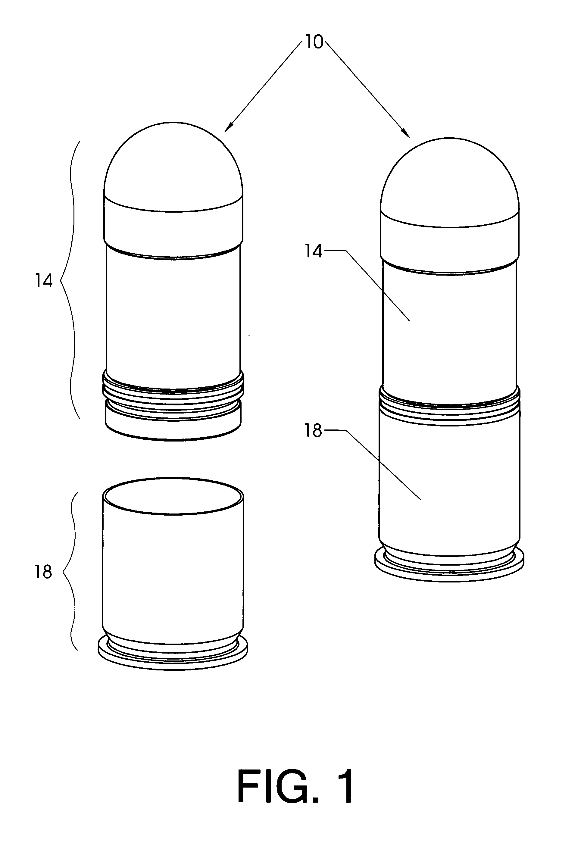 Drag minimizing projectile delivery system