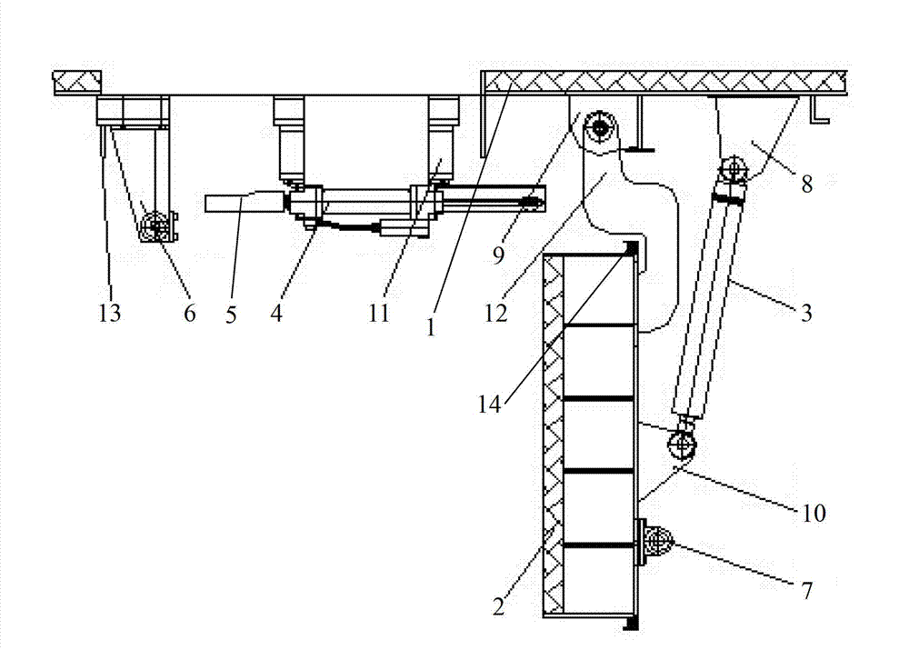 Hydraulic watertight hatch cover device capable of opening and closing automatically
