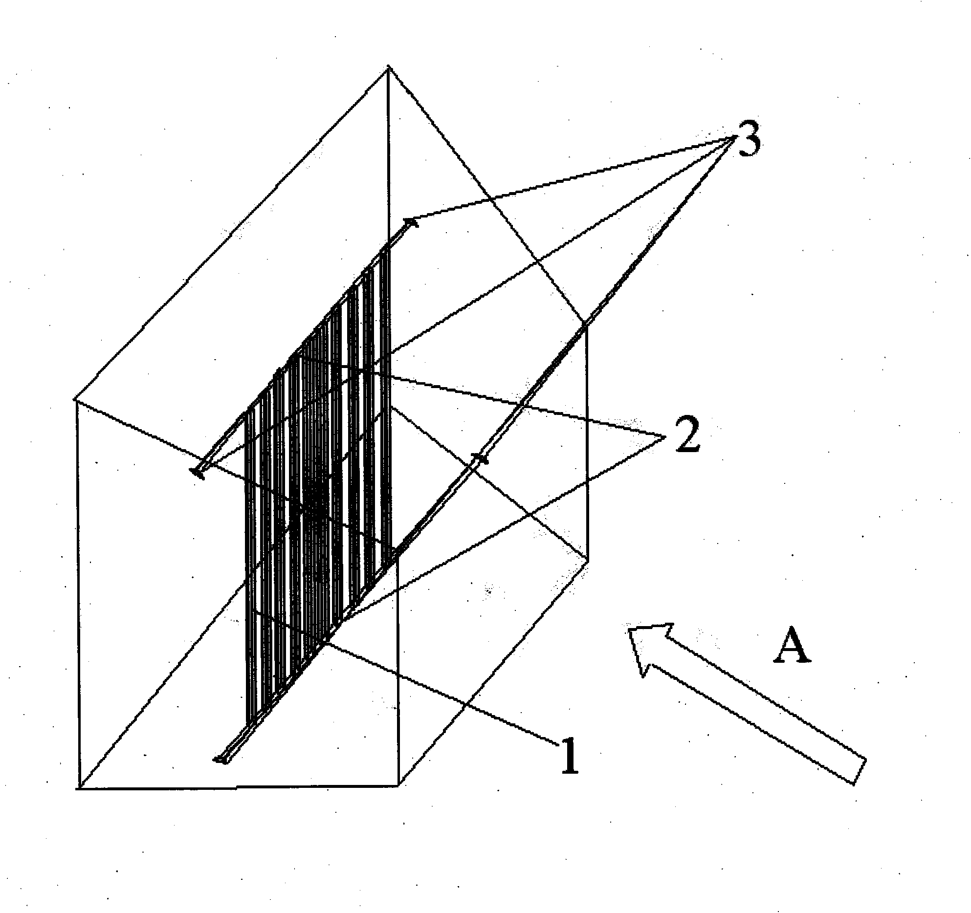 Lateral inlet air flow equalization device