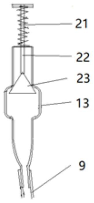 Device for testing heat and gas released by self-heating food heating bag