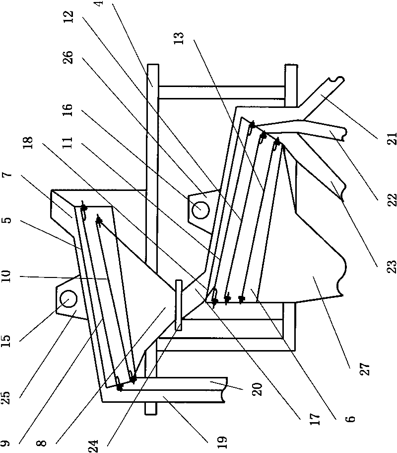 Screening device for a plurality of single grade size of rock material and screening method thereof