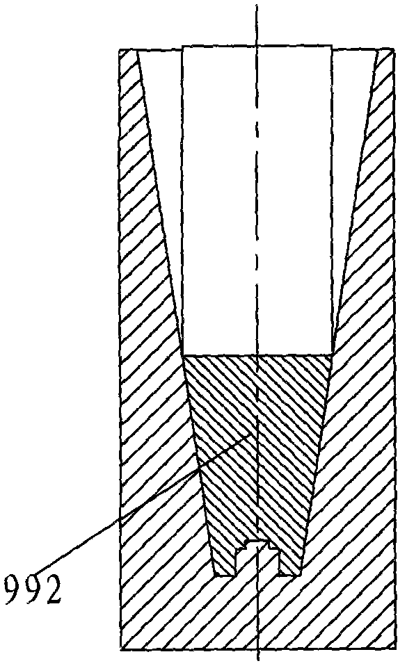Large long cone-shaped horn cylinder part extruding forming method