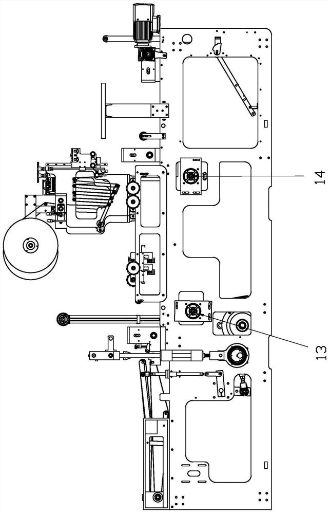 Control system for express bag sealing and gluing machine