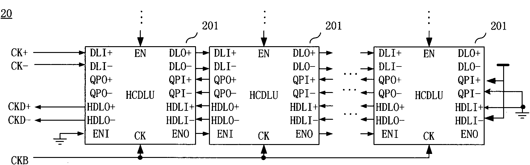 Duty ratio calibration circuit of precharge logical digital clock