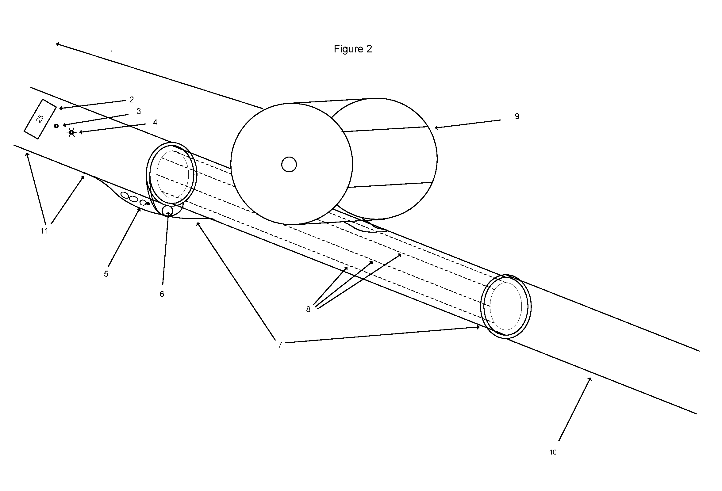 Fishing pole with integrated line tension measuring device