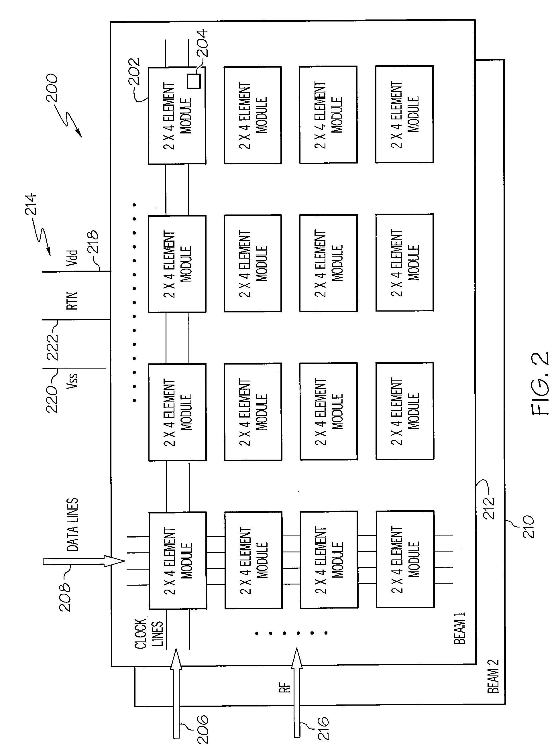 Antenna system including a power management and control system