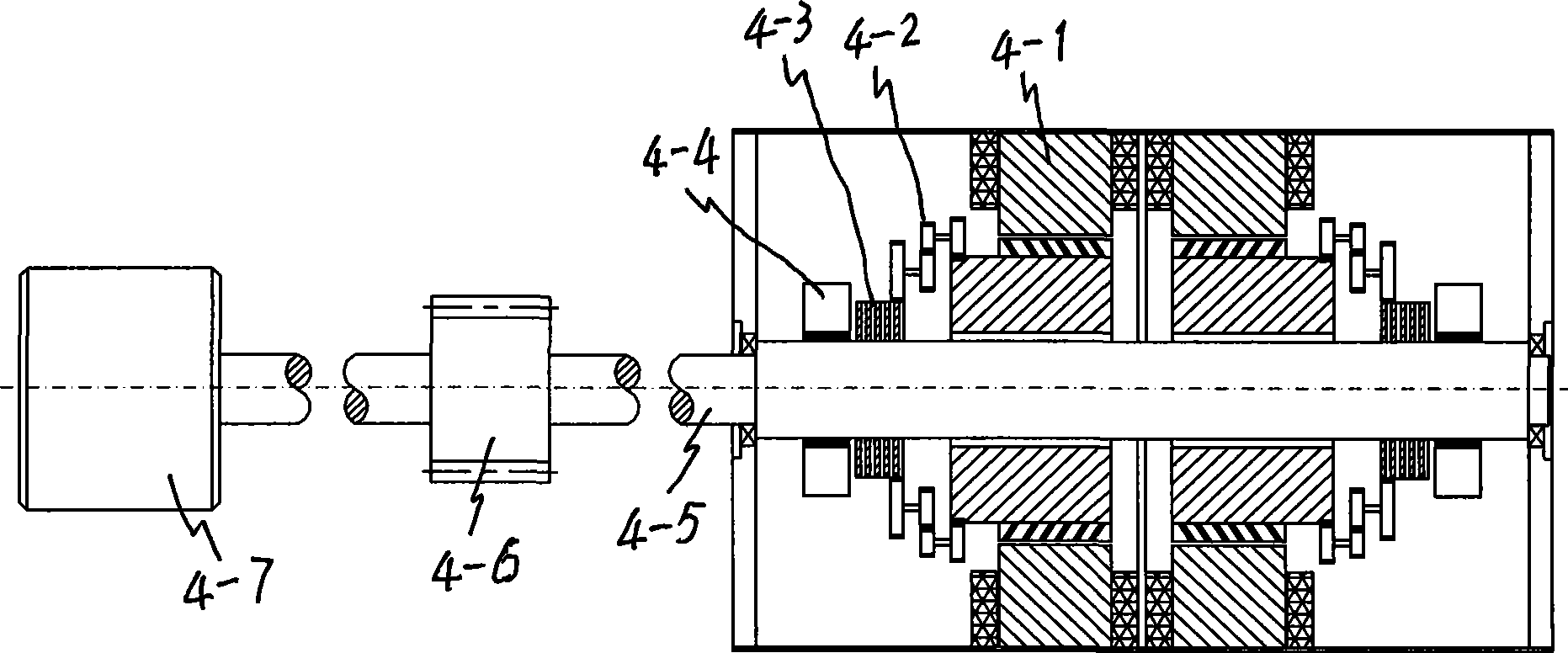 Reconstructable hybrid machine tool of mechanical system and fault tolerance correcting method