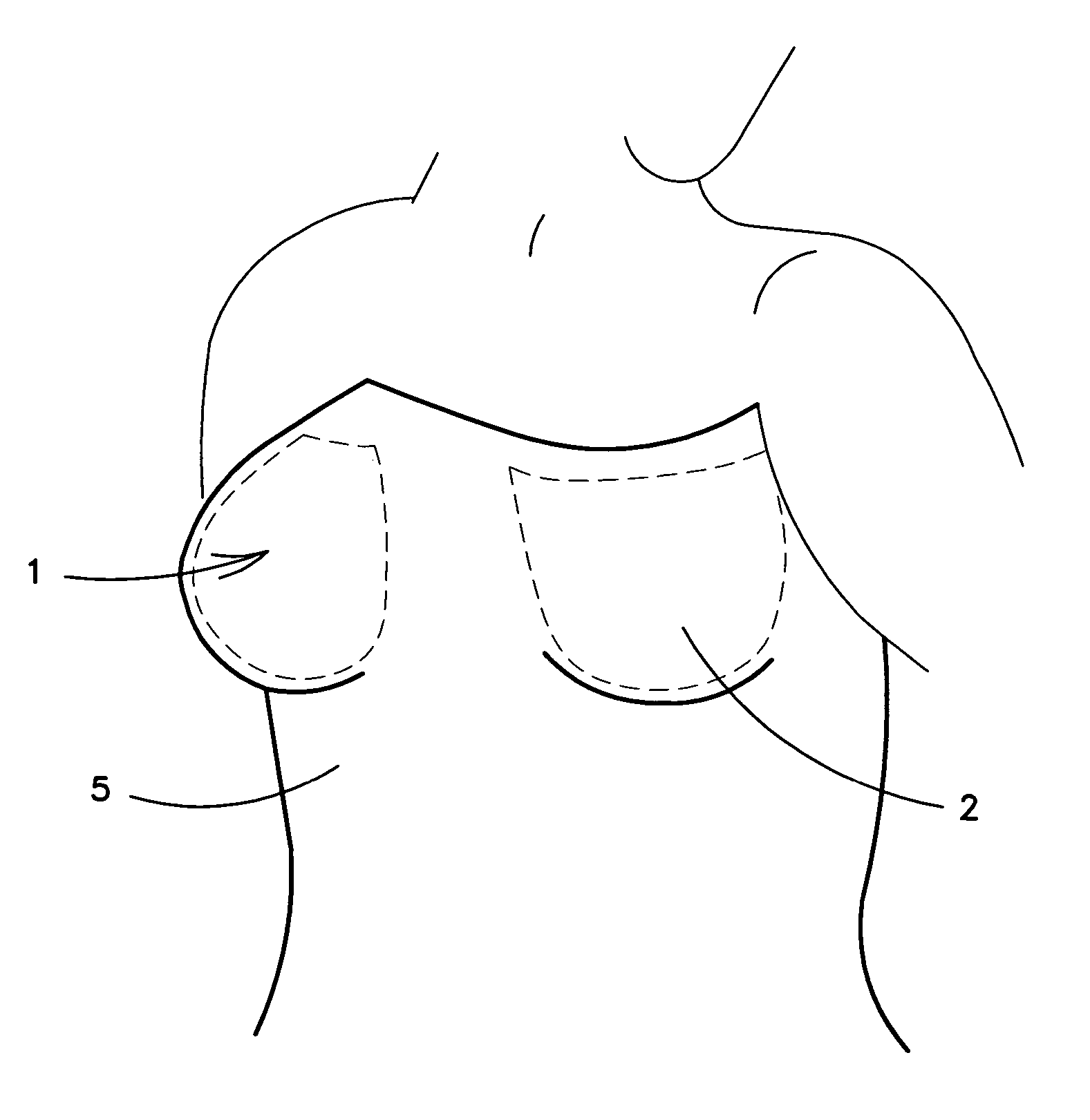 Breast complement clothing adhesive pocket systems