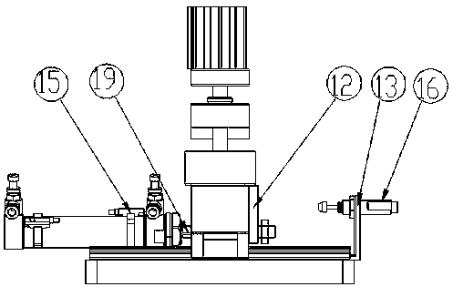 Compression feeding mechanism of busbar high-efficiency cutting machine