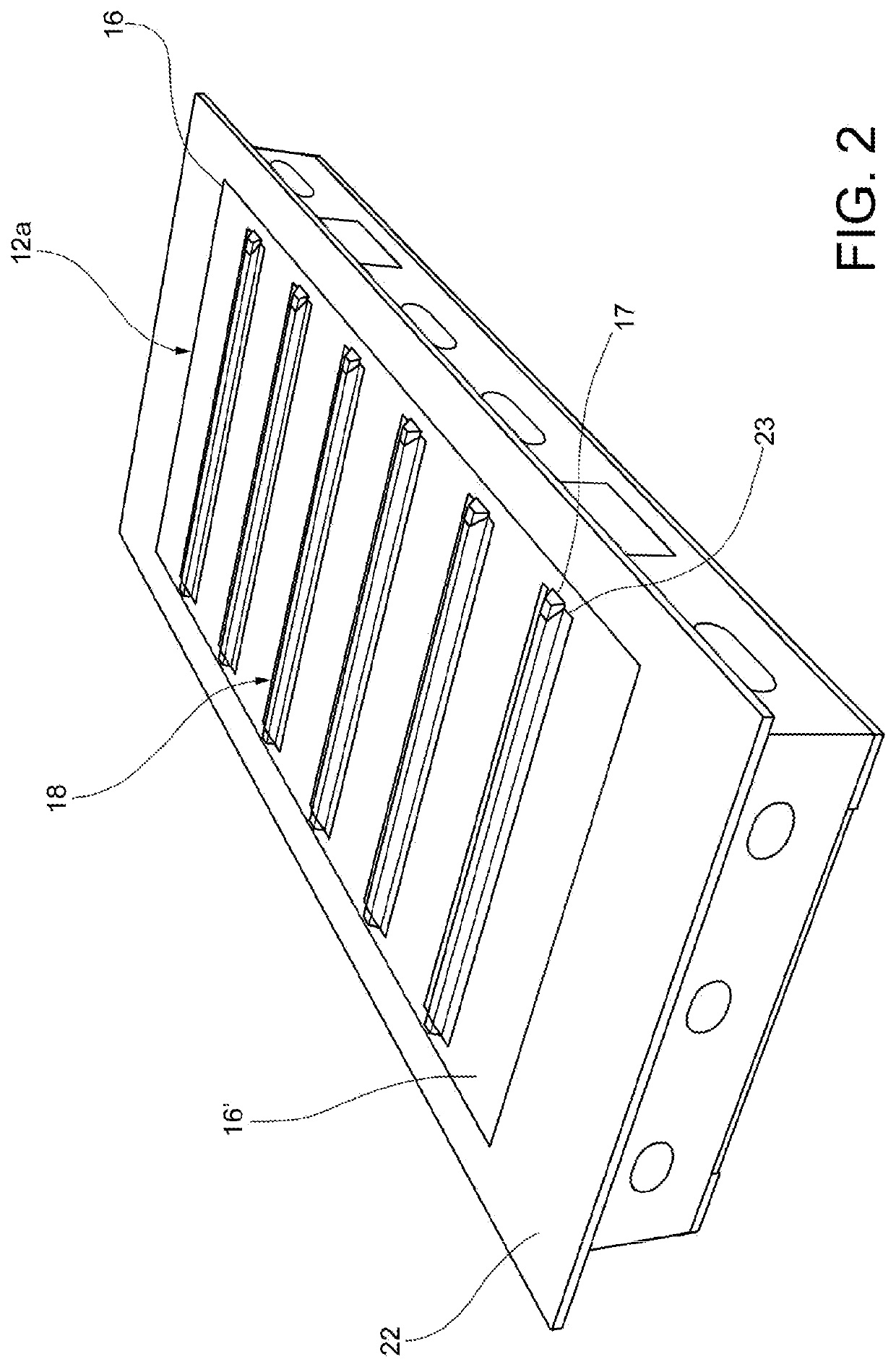 Method for manufacturing a multi-ribbed wing-box of composite material with integrated stiffened panels and communicating bays