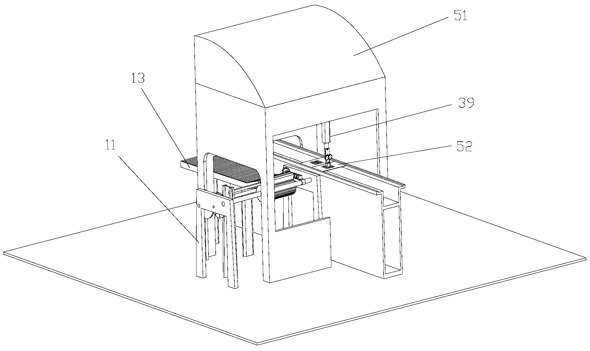 Rectangular element automatic inserting machine and inserting method thereof