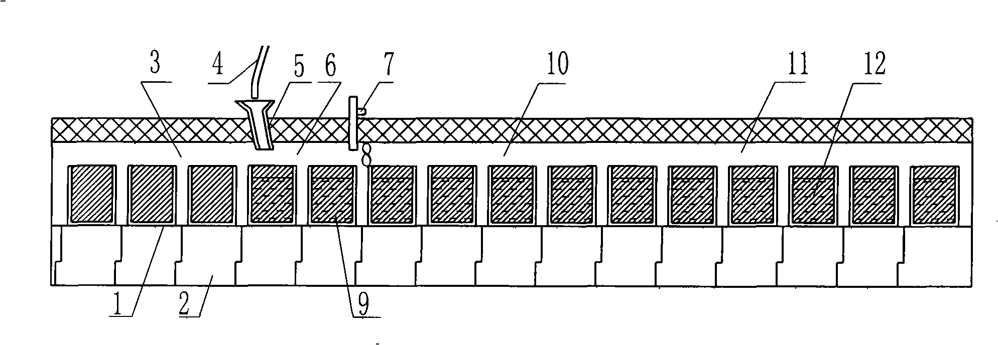 Directional solidification method and its device for continuous production for polycrystalline silicon ingot