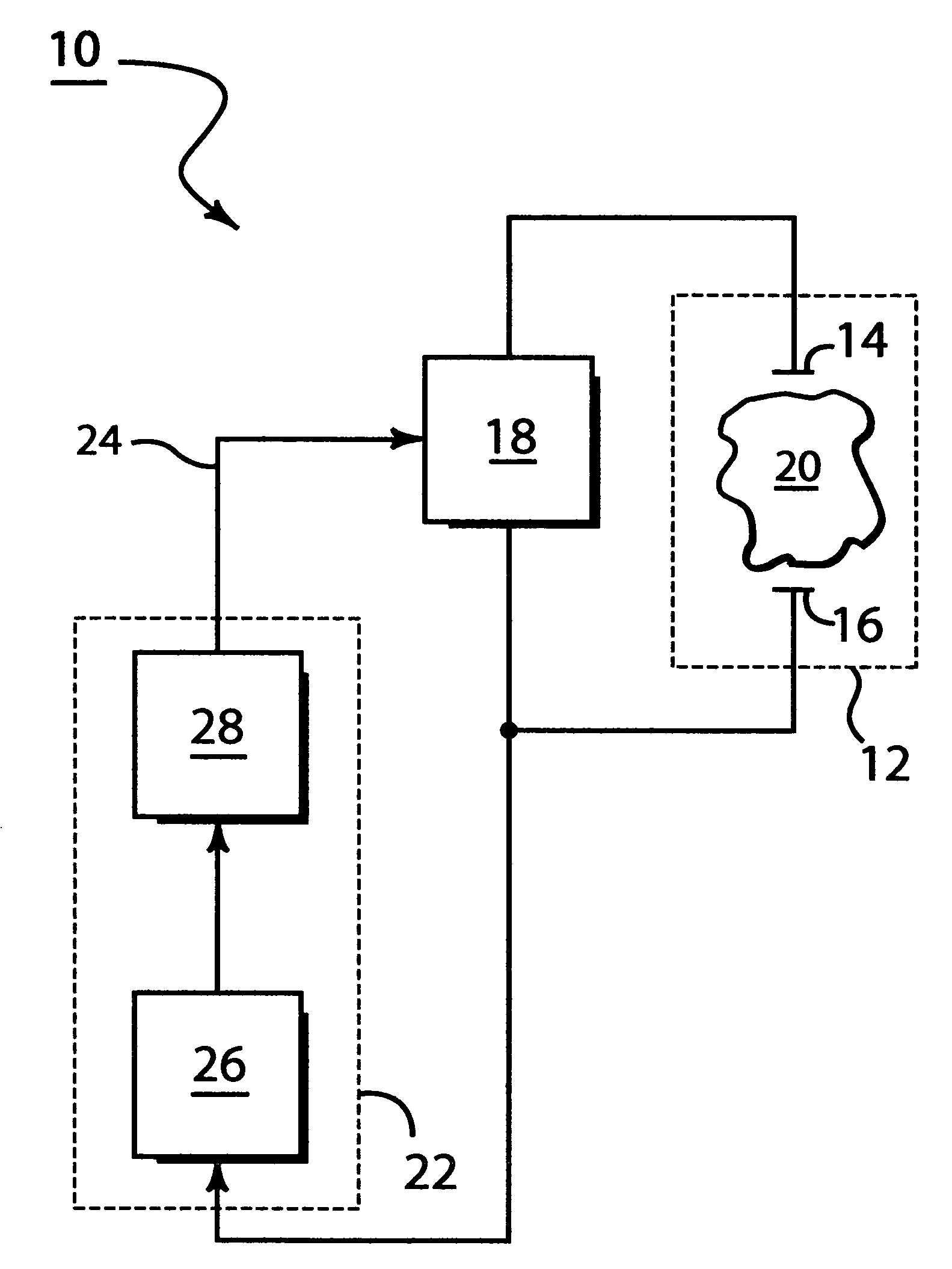 DC power supply utilizing real time estimation of dynamic impedance